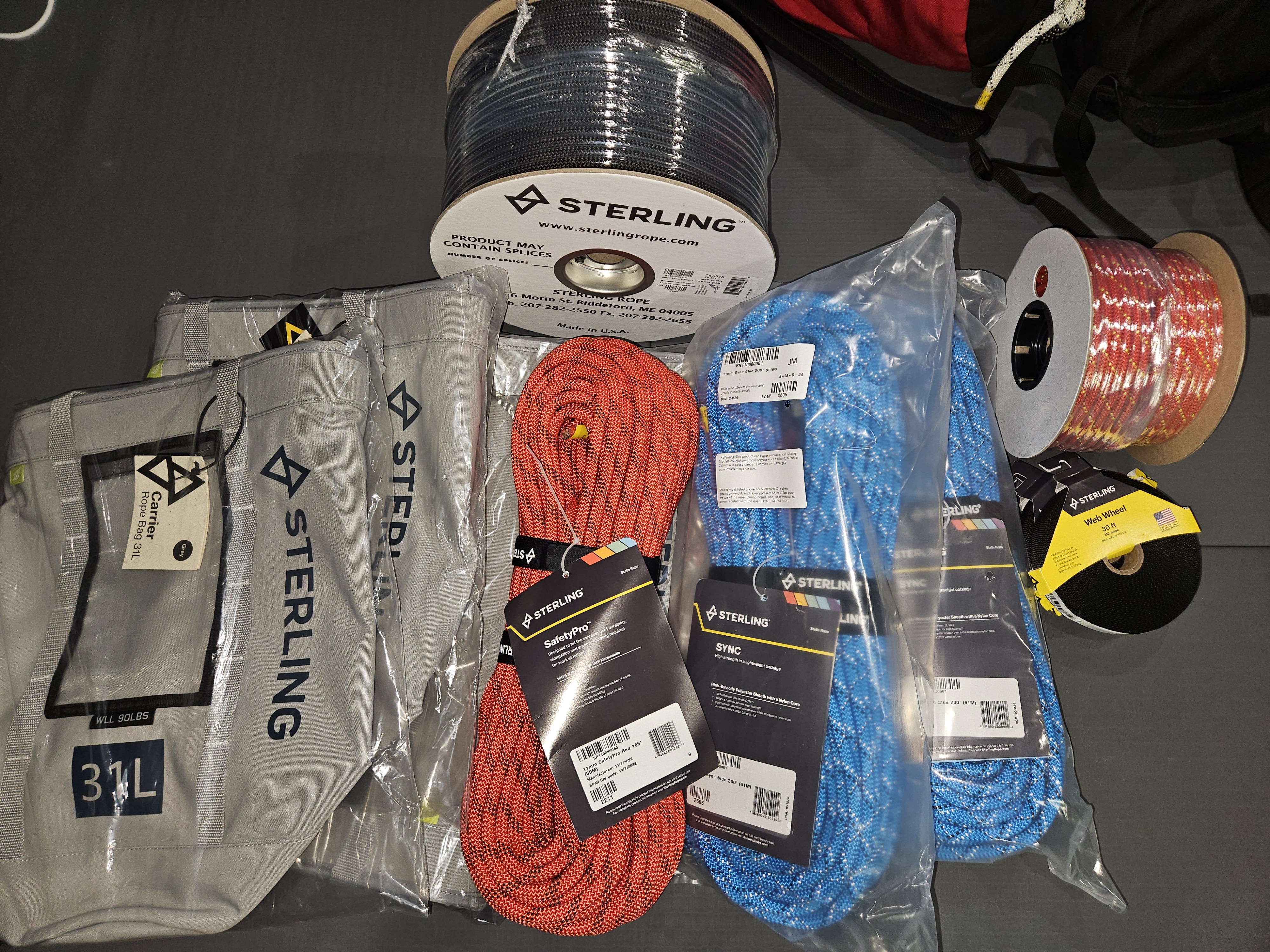 Sterling rescue ropes in the field